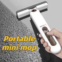 New Portable Self - NSqueeze Mini Mop; Lazy Hand Wash - Free Strong Absorbent Mop Multifunction Portable Squeeze Cleaning Mop Desk Window Glass Cleaner Kitchen Car Sponge Cleaning Mop Home Cleaning Tools - 7DAY'S
