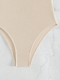 New sexy one - piece women's swimsuit covers the belly and makes you look slimmer, with a V - neck that exudes a sense of luxury - 7DAY'S