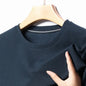 New Summer Waffle Round Neck Short Sleeved T-shirt for Men's Short Sleeved Top - 7DAY'S