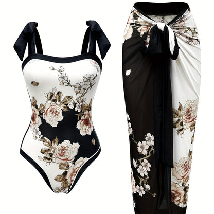 New women's split quick drying sun protection swimsuit can be worn when soaking in hot springs - 7DAY'S