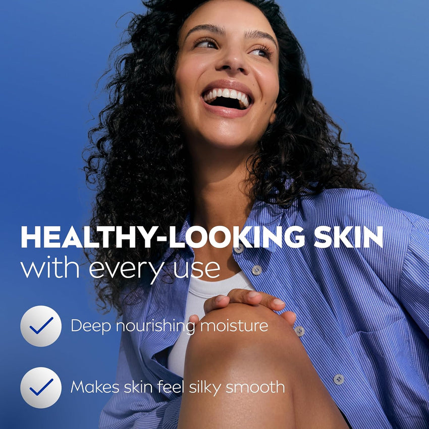 NIVEA Shea Nourish Body Lotion for Dry Skin with Hyaluronic Acid, Shea Butter and Deep Nourishing Serum, 48 - Hour Body Moisturizer, 16.9 Fl Oz Pump Bottle - 7DAY'S