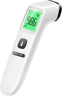 No - Touch Thermometer for Adults and Kids, Accurate Digital Baby Thermometer, Fever Alarm & Silent Mode, 2 in 1 Forehead & Object Mode - 7DAY'S