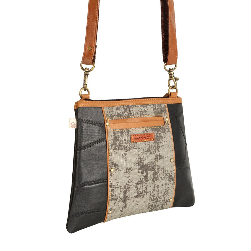 Noa Angled Crossbody Bag - Carbon Grey - 7DAY'S