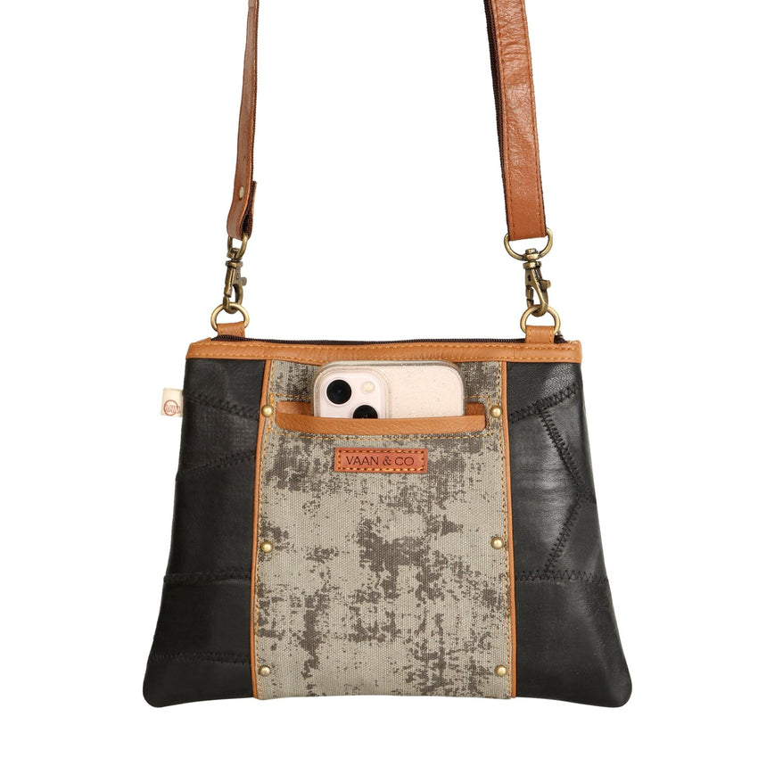 Noa Angled Crossbody Bag - Carbon Grey - 7DAY'S