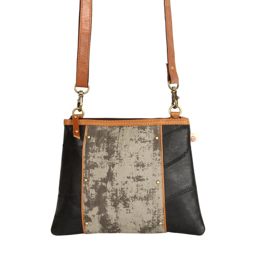 Noa Angled Crossbody Bag - Carbon Grey