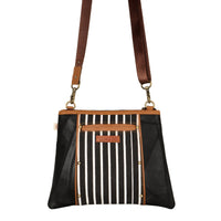 Noa Angled Crossbody Bag - Striped - 7DAY'S