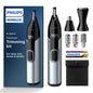 Norelco Philips Nose Trimmer 5000, for Nose, Ears, Eyebrows, Black and Silver, NT5600/42 - 7DAY'S