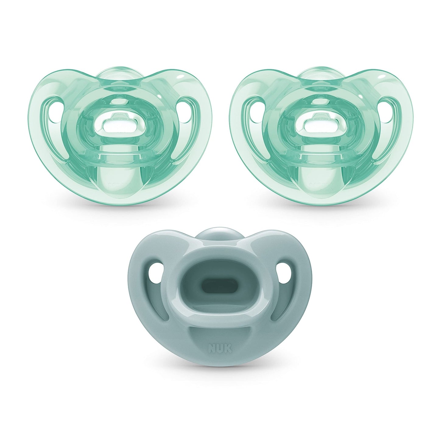 NUK Timeless Comfy Pacifier | 100% Silicone, One - Piece Design | BPA - Free, Gentle on Baby’s Skin | 5 - Pack, for 0 - 6M - 7DAY'S