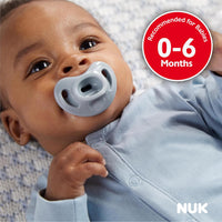 NUK Timeless Comfy Pacifier | 100% Silicone, One - Piece Design | BPA - Free, Gentle on Baby’s Skin | 5 - Pack, for 0 - 6M - 7DAY'S