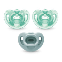 NUK Timeless Comfy Pacifier | 100% Silicone, One - Piece Design | BPA - Free, Gentle on Baby’s Skin | 5 - Pack, for 0 - 6M - 7DAY'S