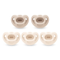 NUK Timeless Comfy Pacifier | 100% Silicone, One - Piece Design | BPA - Free, Gentle on Baby’s Skin | 5 - Pack, for 0 - 6M - 7DAY'S