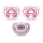 NUK Timeless Comfy Pacifier | 100% Silicone, One - Piece Design | BPA - Free, Gentle on Baby’s Skin | 5 - Pack, for 0 - 6M - 7DAY'S