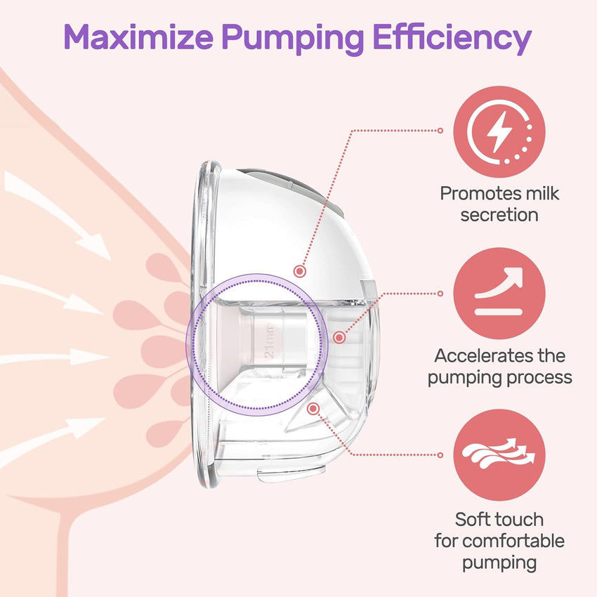 Nuliie 10PCS Flange Sizing Kit 13/15/17/19/21mm for 24mm Flange/Shield of Most Pumps, Silicone Flanges Insert for Momcozy/Spectra Electric Breast Pumps, Pumping Essential Kit for Moms - 7DAY'S