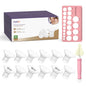 Nuliie 10PCS Flange Sizing Kit 13/15/17/19/21mm for 24mm Flange/Shield of Most Pumps, Silicone Flanges Insert for Momcozy/Spectra Electric Breast Pumps, Pumping Essential Kit for Moms - 7DAY'S