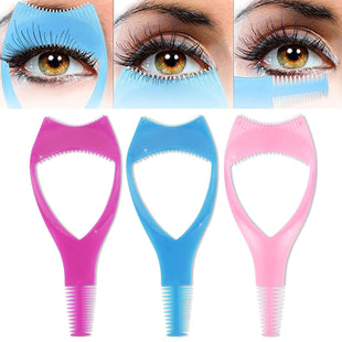 Nyovia - Nyovia Eyelash,Blosaecwrd MascaraShield Applicator Guard,Eye Lash Shield for Applying Mascara,3 in 1 Mascara Shield Applicator Guard Eyelash,3in1 Eyelashes Tools