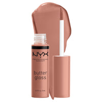 NYX PROFESSIONAL MAKEUP Butter Gloss, Non - Sticky Lip Gloss - Sugar Glass ,Clear - 7DAY'S
