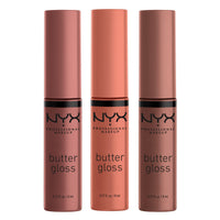 NYX PROFESSIONAL MAKEUP Butter Gloss, Non - Sticky Lip Gloss - Sugar Glass ,Clear - 7DAY'S