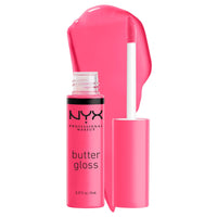 NYX PROFESSIONAL MAKEUP Butter Gloss, Non - Sticky Lip Gloss - Sugar Glass ,Clear - 7DAY'S