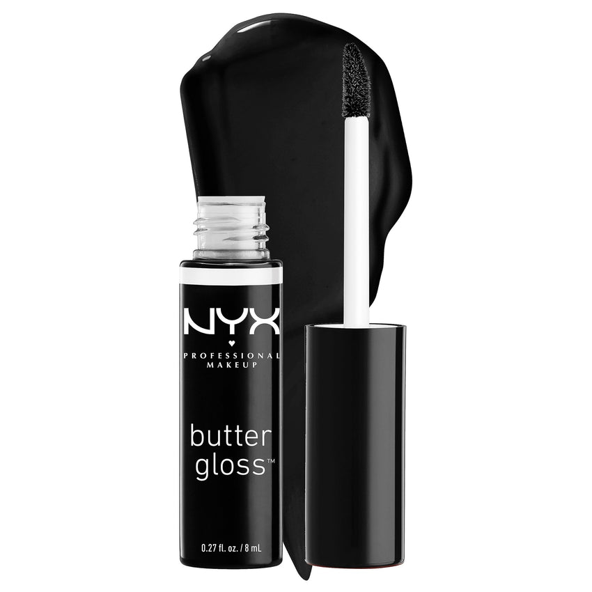 NYX PROFESSIONAL MAKEUP Butter Gloss, Non - Sticky Lip Gloss - Sugar Glass ,Clear - 7DAY'S