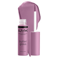 NYX PROFESSIONAL MAKEUP Butter Gloss, Non - Sticky Lip Gloss - Sugar Glass ,Clear - 7DAY'S