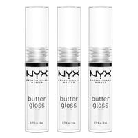 NYX PROFESSIONAL MAKEUP Butter Gloss, Non - Sticky Lip Gloss - Sugar Glass ,Clear - 7DAY'S