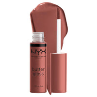 NYX PROFESSIONAL MAKEUP Butter Gloss, Non - Sticky Lip Gloss - Sugar Glass ,Clear - 7DAY'S