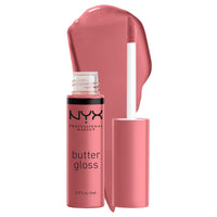 NYX PROFESSIONAL MAKEUP Butter Gloss, Non - Sticky Lip Gloss - Sugar Glass ,Clear - 7DAY'S