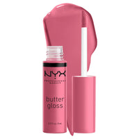 NYX PROFESSIONAL MAKEUP Butter Gloss, Non - Sticky Lip Gloss - Sugar Glass ,Clear - 7DAY'S