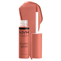 NYX PROFESSIONAL MAKEUP Butter Gloss, Non - Sticky Lip Gloss - Sugar Glass ,Clear - 7DAY'S