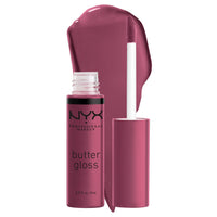 NYX PROFESSIONAL MAKEUP Butter Gloss, Non - Sticky Lip Gloss - Sugar Glass ,Clear - 7DAY'S
