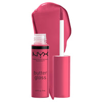 NYX PROFESSIONAL MAKEUP Butter Gloss, Non - Sticky Lip Gloss - Sugar Glass ,Clear - 7DAY'S