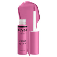 NYX PROFESSIONAL MAKEUP Butter Gloss, Non - Sticky Lip Gloss - Sugar Glass ,Clear - 7DAY'S