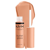 NYX PROFESSIONAL MAKEUP Butter Gloss, Non - Sticky Lip Gloss - Sugar Glass ,Clear - 7DAY'S
