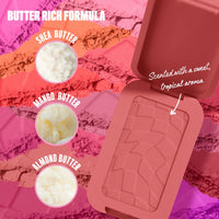 NYX PROFESSIONAL MAKEUP Buttermelt Powder Blush, Fade and Transfer - Resistant Blush, Up to 12HR Make Up Wear, Vegan Formula - Butta Together - 7DAY'S