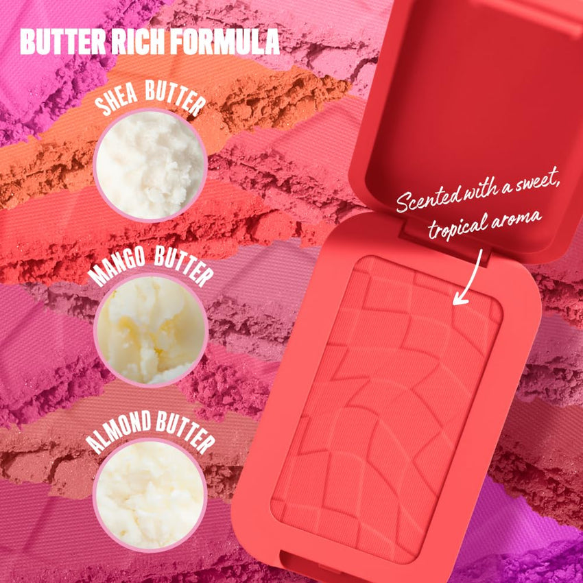 NYX PROFESSIONAL MAKEUP Buttermelt Powder Blush, Fade and Transfer - Resistant Blush, Up to 12HR Make Up Wear, Vegan Formula - Butta Together - 7DAY'S