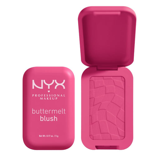 NYX PROFESSIONAL MAKEUP Buttermelt Powder Blush, Fade and Transfer - Resistant Blush, Up to 12HR Make Up Wear, Vegan Formula - Butta Together - 7DAY'S