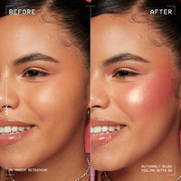 NYX PROFESSIONAL MAKEUP Buttermelt Powder Blush, Fade and Transfer - Resistant Blush, Up to 12HR Make Up Wear, Vegan Formula - Butta Together - 7DAY'S