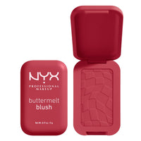 NYX PROFESSIONAL MAKEUP Buttermelt Powder Blush, Fade and Transfer - Resistant Blush, Up to 12HR Make Up Wear, Vegan Formula - Butta Together - 7DAY'S