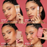 NYX PROFESSIONAL MAKEUP Buttermelt Powder Blush, Fade and Transfer - Resistant Blush, Up to 12HR Make Up Wear, Vegan Formula - Butta Together - 7DAY'S