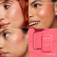 NYX PROFESSIONAL MAKEUP Buttermelt Powder Blush, Fade and Transfer - Resistant Blush, Up to 12HR Make Up Wear, Vegan Formula - Butta Together - 7DAY'S
