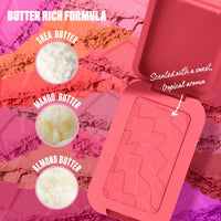 NYX PROFESSIONAL MAKEUP Buttermelt Powder Blush, Fade and Transfer - Resistant Blush, Up to 12HR Make Up Wear, Vegan Formula - Butta Together - 7DAY'S