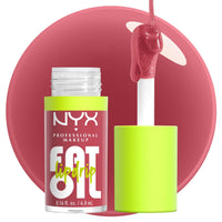 NYX PROFESSIONAL MAKEUP Fat Oil Lip Drip, Moisturizing Lip Oil Gloss, Vegan Tinted Formula, Up to 12 HR Hydration - Missed Call (Sheer Pink) - 7DAY'S