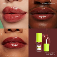 NYX PROFESSIONAL MAKEUP Fat Oil Lip Drip, Moisturizing Lip Oil Gloss, Vegan Tinted Formula, Up to 12 HR Hydration - Missed Call (Sheer Pink) - 7DAY'S