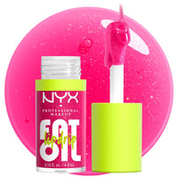NYX PROFESSIONAL MAKEUP Fat Oil Lip Drip, Moisturizing Lip Oil Gloss, Vegan Tinted Formula, Up to 12 HR Hydration - Missed Call (Sheer Pink) - 7DAY'S