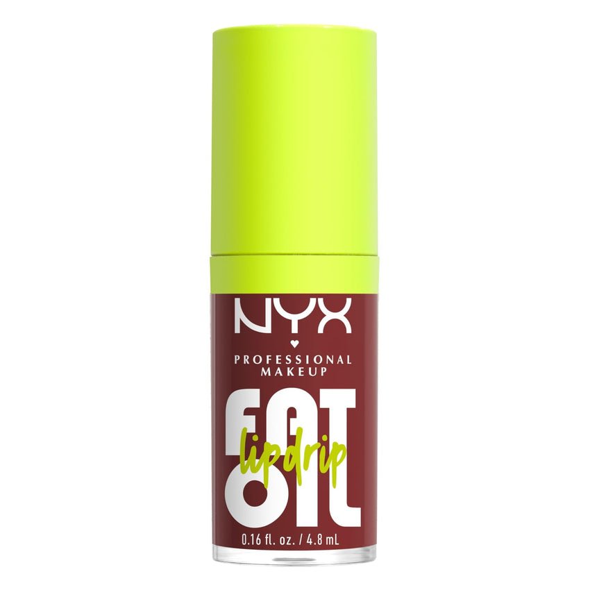 NYX PROFESSIONAL MAKEUP Fat Oil Lip Drip, Moisturizing Lip Oil Gloss, Vegan Tinted Formula, Up to 12 HR Hydration - Missed Call (Sheer Pink) - 7DAY'S