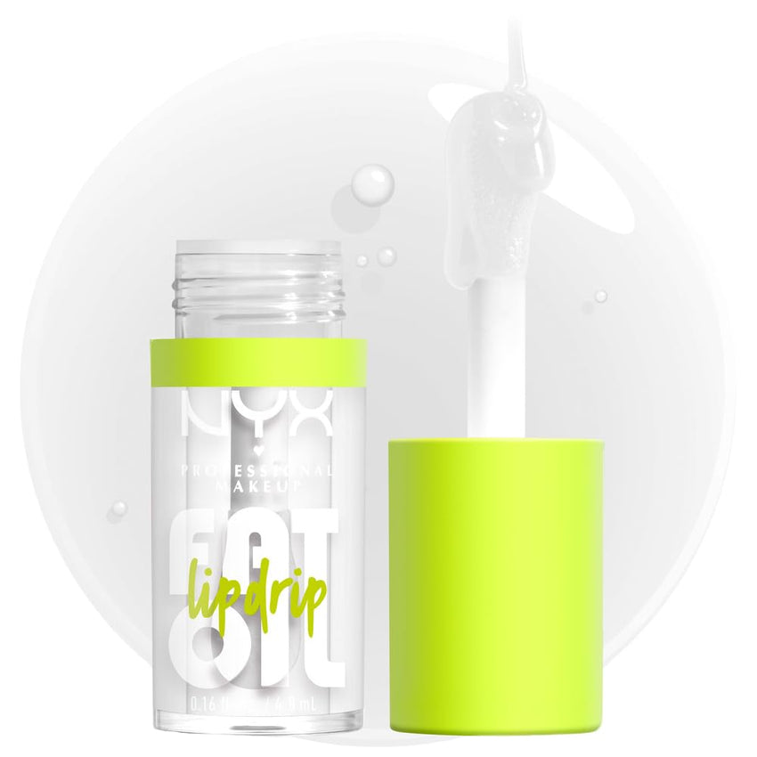 NYX PROFESSIONAL MAKEUP Fat Oil Lip Drip, Moisturizing Lip Oil Gloss, Vegan Tinted Formula, Up to 12 HR Hydration - Missed Call (Sheer Pink) - 7DAY'S
