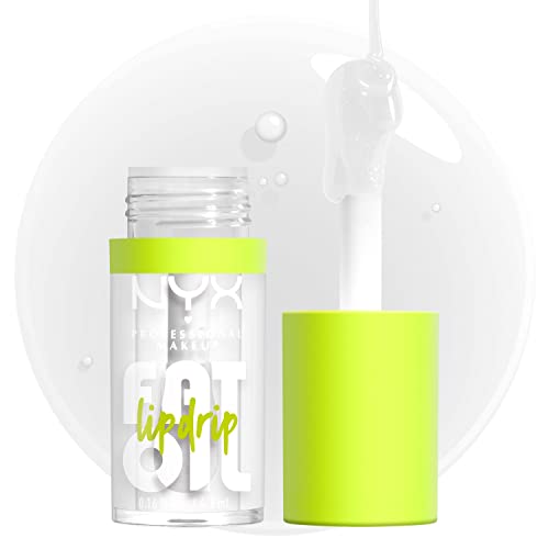 NYX PROFESSIONAL MAKEUP Fat Oil Lip Drip, Moisturizing Lip Oil Gloss, Vegan Tinted Formula, Up to 12 HR Hydration - Missed Call (Sheer Pink) - 7DAY'S