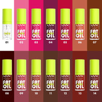 NYX PROFESSIONAL MAKEUP Fat Oil Lip Drip, Moisturizing Lip Oil Gloss, Vegan Tinted Formula, Up to 12 HR Hydration - Missed Call (Sheer Pink) - 7DAY'S