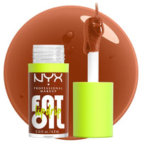 NYX PROFESSIONAL MAKEUP Fat Oil Lip Drip, Moisturizing Lip Oil Gloss, Vegan Tinted Formula, Up to 12 HR Hydration - Missed Call (Sheer Pink) - 7DAY'S