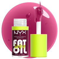 NYX PROFESSIONAL MAKEUP Fat Oil Lip Drip, Moisturizing Lip Oil Gloss, Vegan Tinted Formula, Up to 12 HR Hydration - Missed Call (Sheer Pink) - 7DAY'S